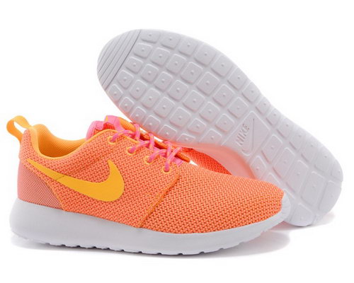 Nike Roshe Womenss Running Shoes Orange Yellow Special Wholesale